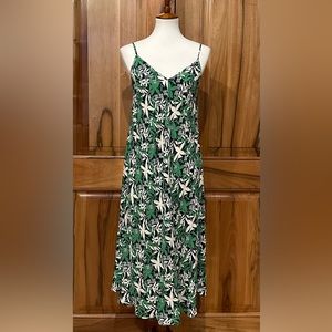 Velvet by Graham & Spencer, Lightweight Sundress, Green/Black/White, EUC, S